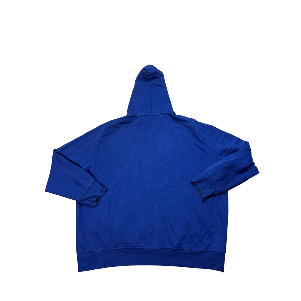 Polo Ralph Lauren Big Pony Hoodie Mens 2XB Big Royal Blue Yellow Logo Pullover